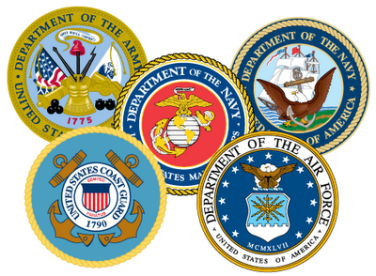 U.S. Military Branches (on coins)